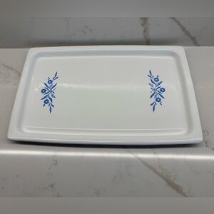 Vintage Corning Ware Blue Cornflower Broil Bake Tray P-35-B